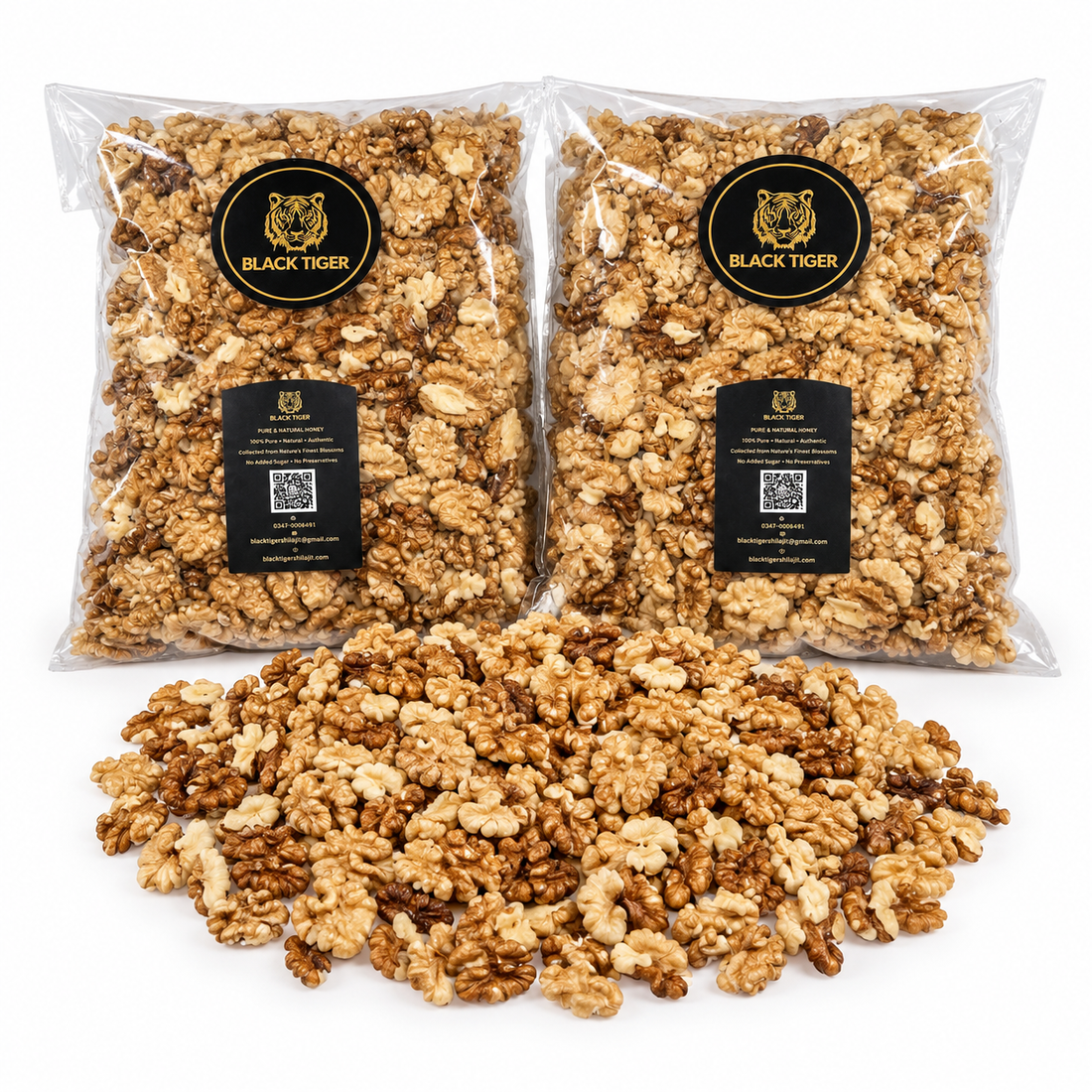 Premium Diamer Gilgit-Baltistan Walnut Kernels | Black Tiger